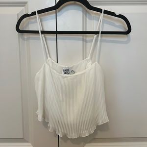 Princess Polly White Tank Top size 4